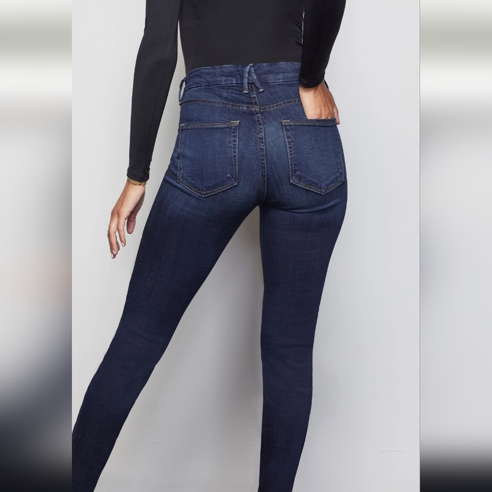 Good American Jeans Good Legs Teacher Street Boho Quiet Luxury Size 25 New 🇺🇦